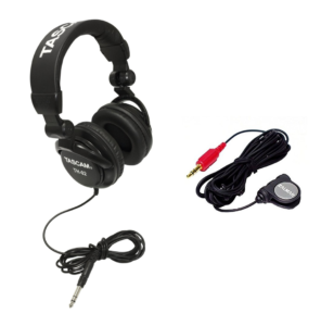 TASCAM TH-02 Headset & Zalman Zm-Mic1 High Sensitivity Headphone Microphone